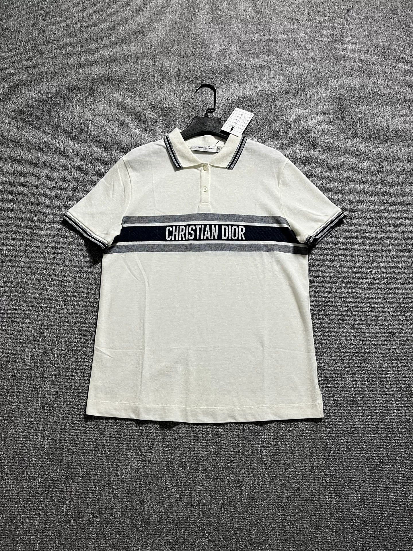 Dior Dior Women's Striped Logo Polo 22SS M (Unique Size) Size M / US 6-8 / IT 42-44 - 1 Thumbnail
