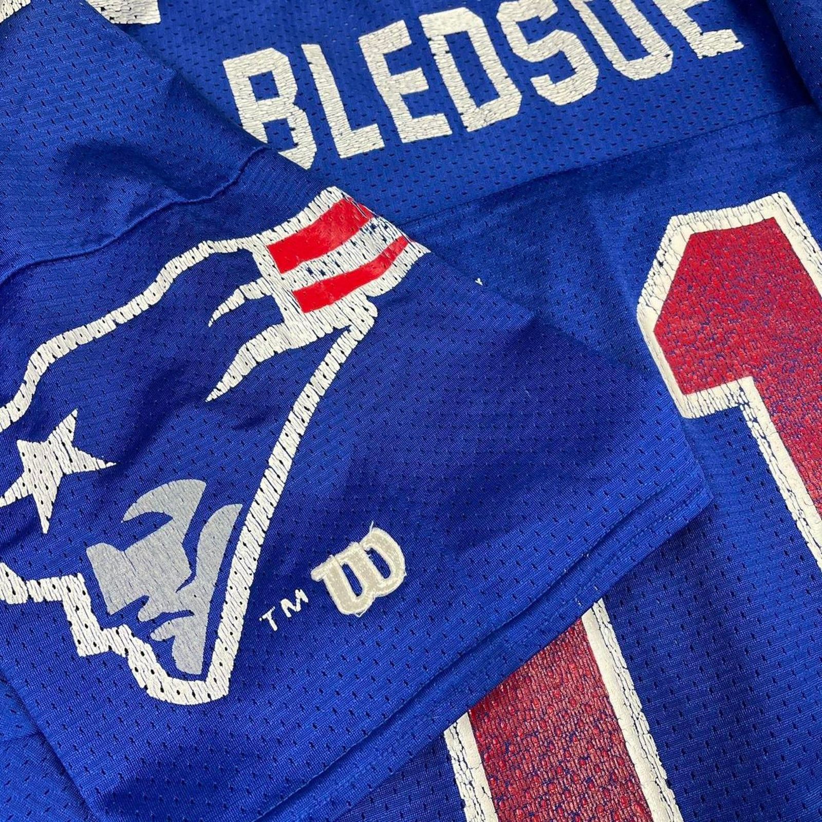 Wilson Vintage 90s drew bledsoe patriots Wilson Jersey XXL Usa made Size US XXL / EU 58 / 5 - 3 Thumbnail