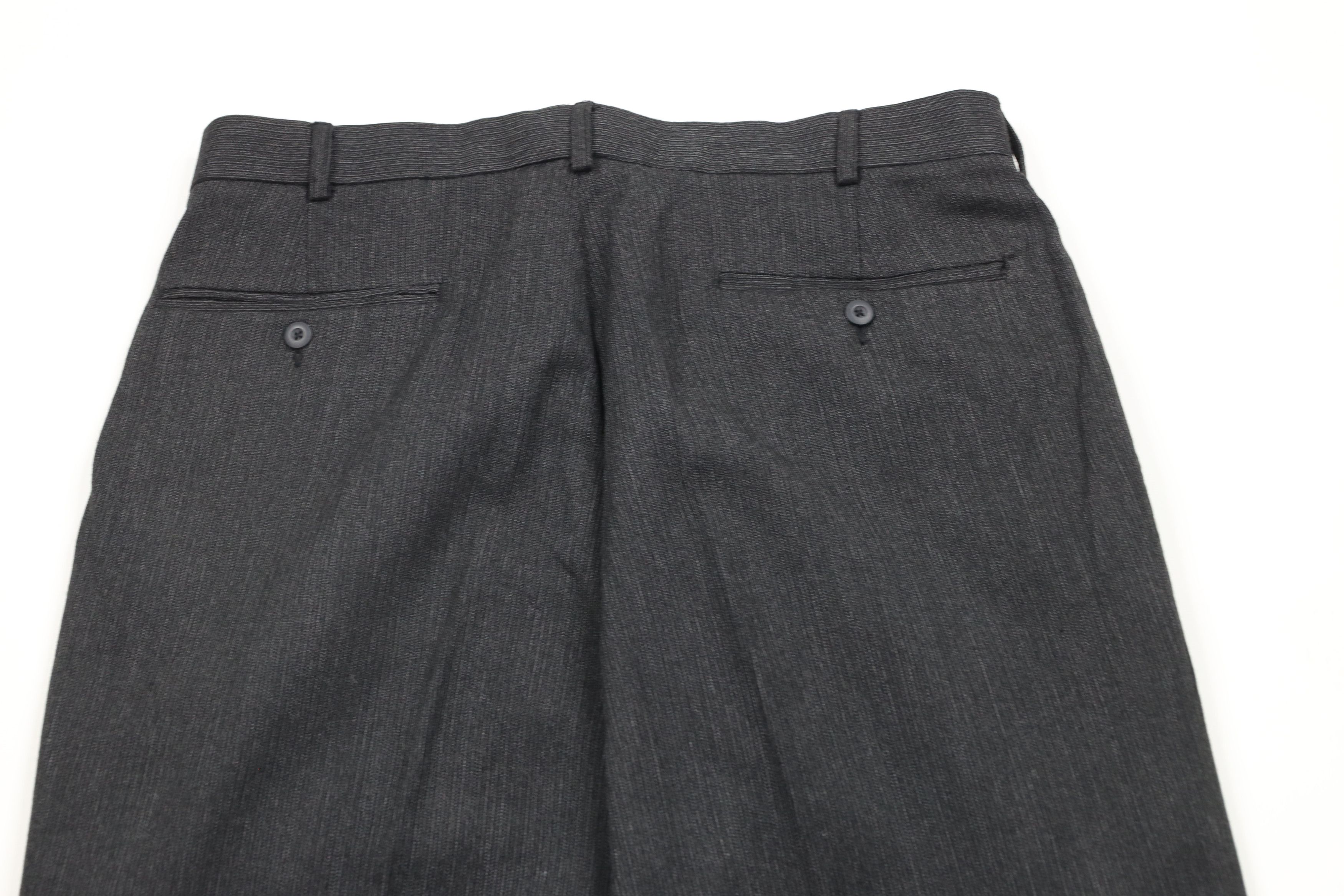 Vintage Vintage 90s Streetwear Pleated Textured Wide Leg Chino Pants Size US 34 / EU 50 - 9 Thumbnail