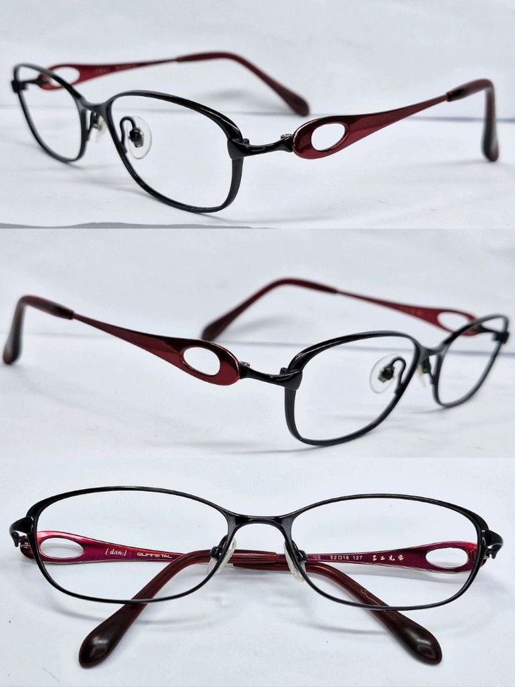Other SANKO DUN-2105 GUMMETAL Titanium Eyeglasses Frame Oval Size ONE SIZE - 4 Thumbnail