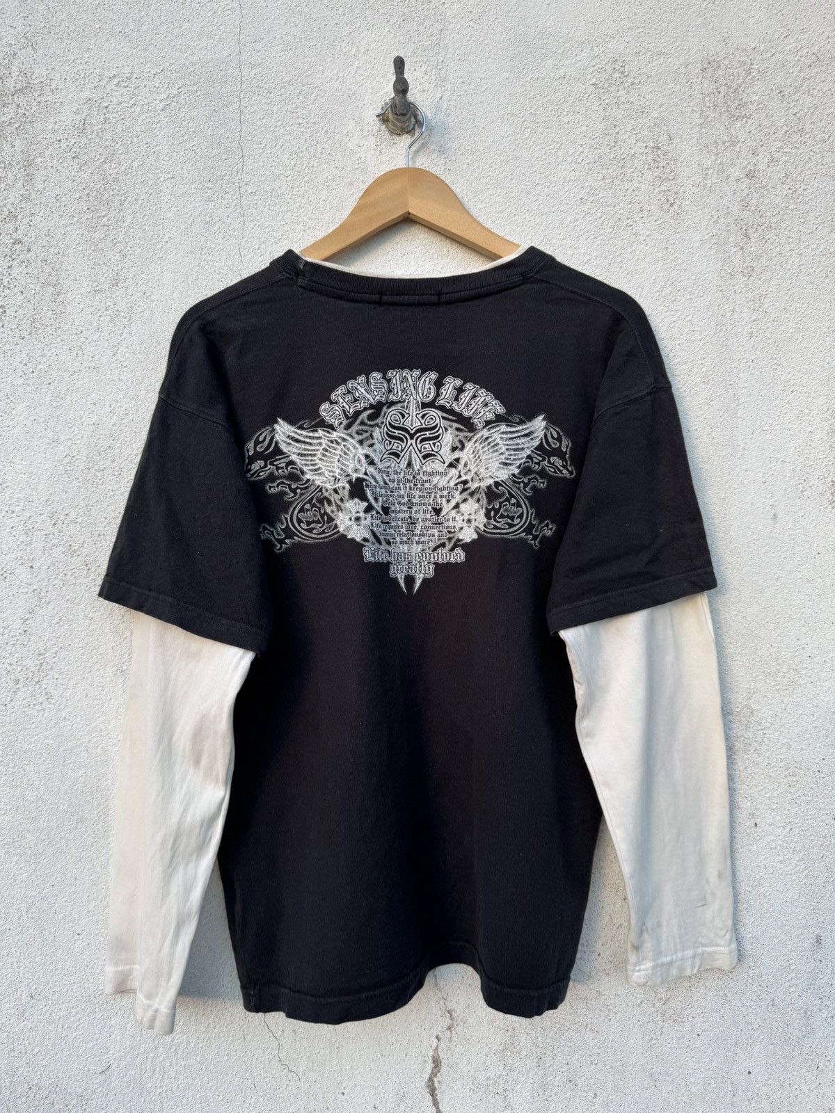 2000s Japanese Archive Double Layer Long Sleeve