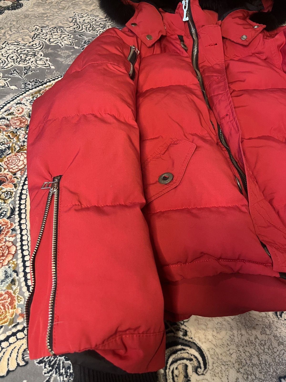 Moose Knuckles Red women’s Moose knuckles puffer jacket with fur hood Size L / US 10 / IT 46 - 3 Thumbnail