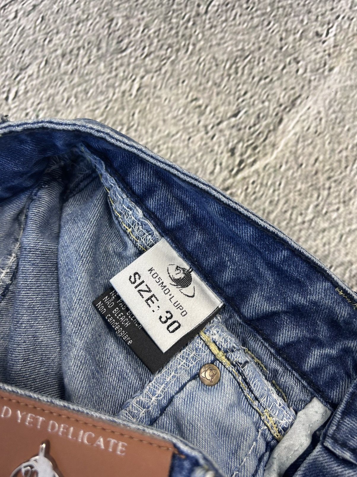 Japanese Brand × Vintage Japanese Brand Kosmo Lupo jeans big logo Vintage Swag Y2K Size US 30 / EU 46 - 6 Thumbnail