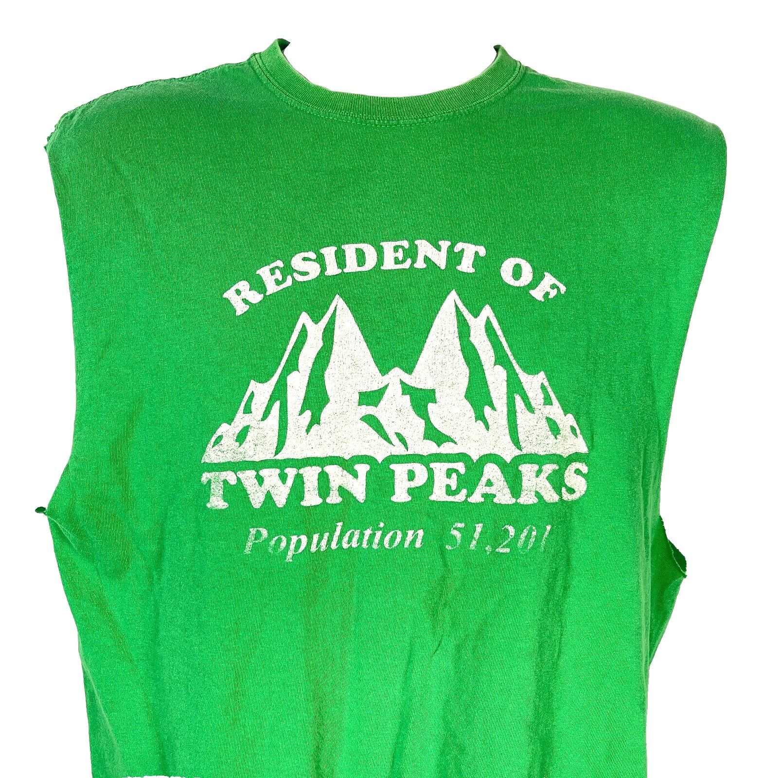 Other Resident of Twin Peaks Mens Cut Off Muscle T-Shirt Green siz Size US M / EU 48-50 / 2 - 1 Thumbnail