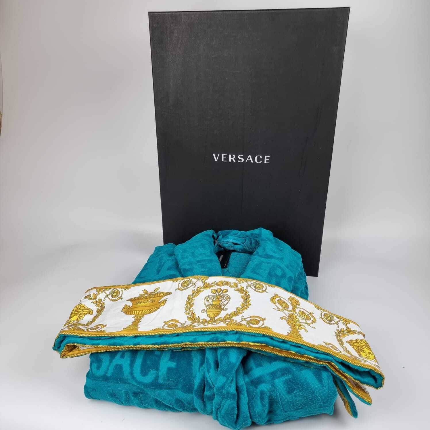 Versace Versace Baroque Print Blue Long Bathrobe New XXL Size US XXL / EU 58 / 5 - 6 Thumbnail