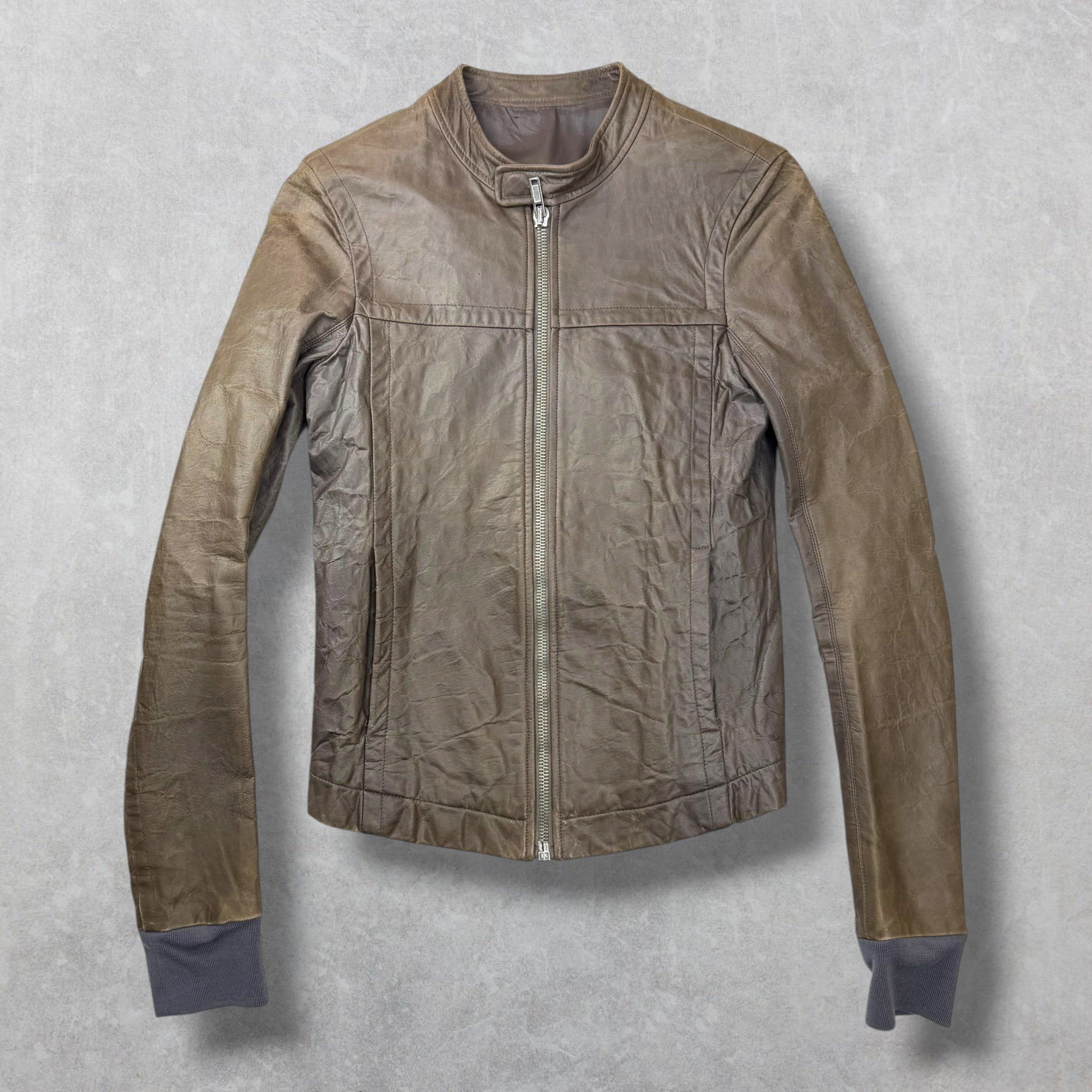 Rick Owens Rick Owens Grained Lamb Leather Racing Jacket XS Size US XS / EU 42 / 0 - 1 Thumbnail