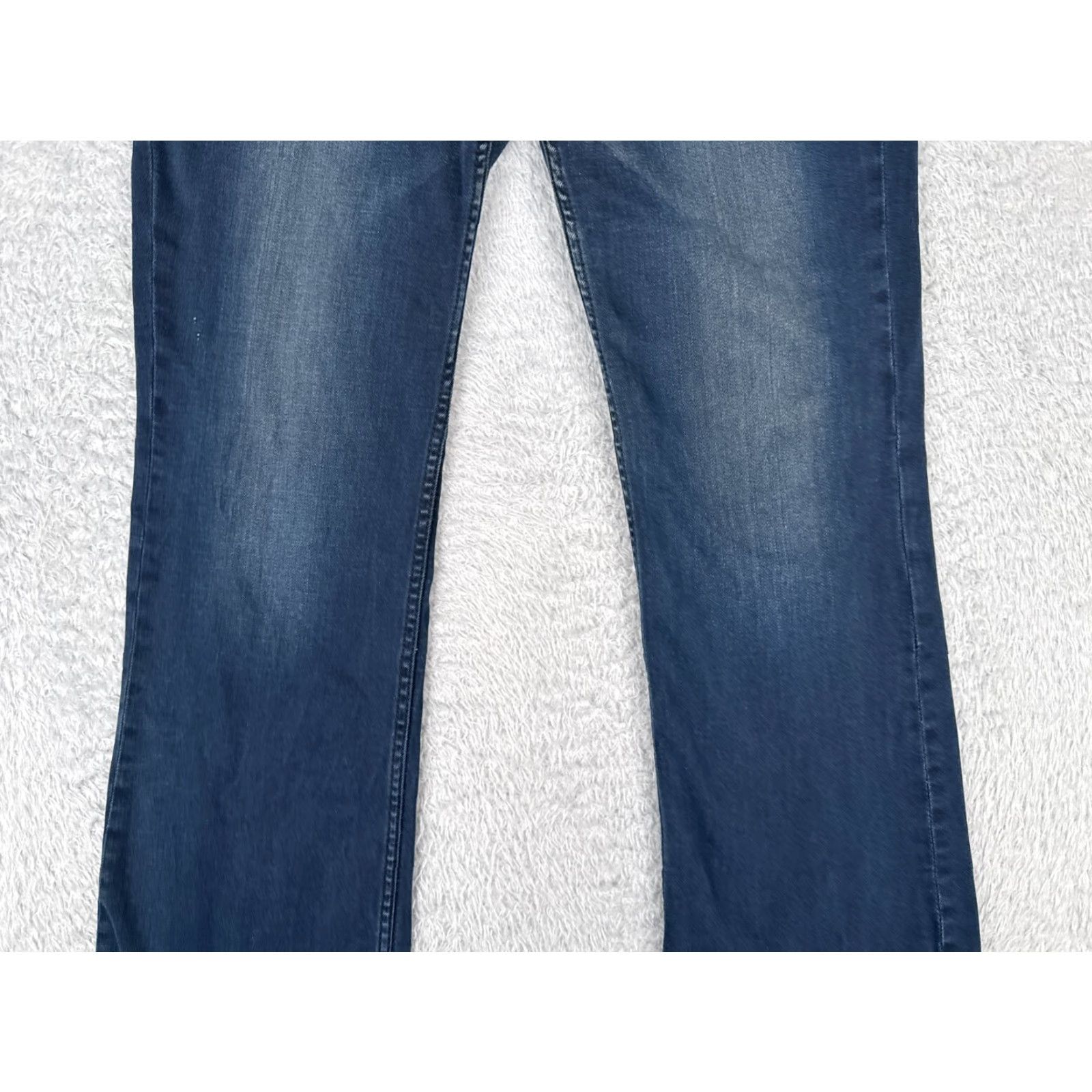 Tommy Hilfiger Tommy Hilfiger Jeans Womens 8 Curvy Bootcut Blue Dark Wash Low Rise Cotton 30x32 Size 30" / US 8 / IT 44 - 3 Thumbnail