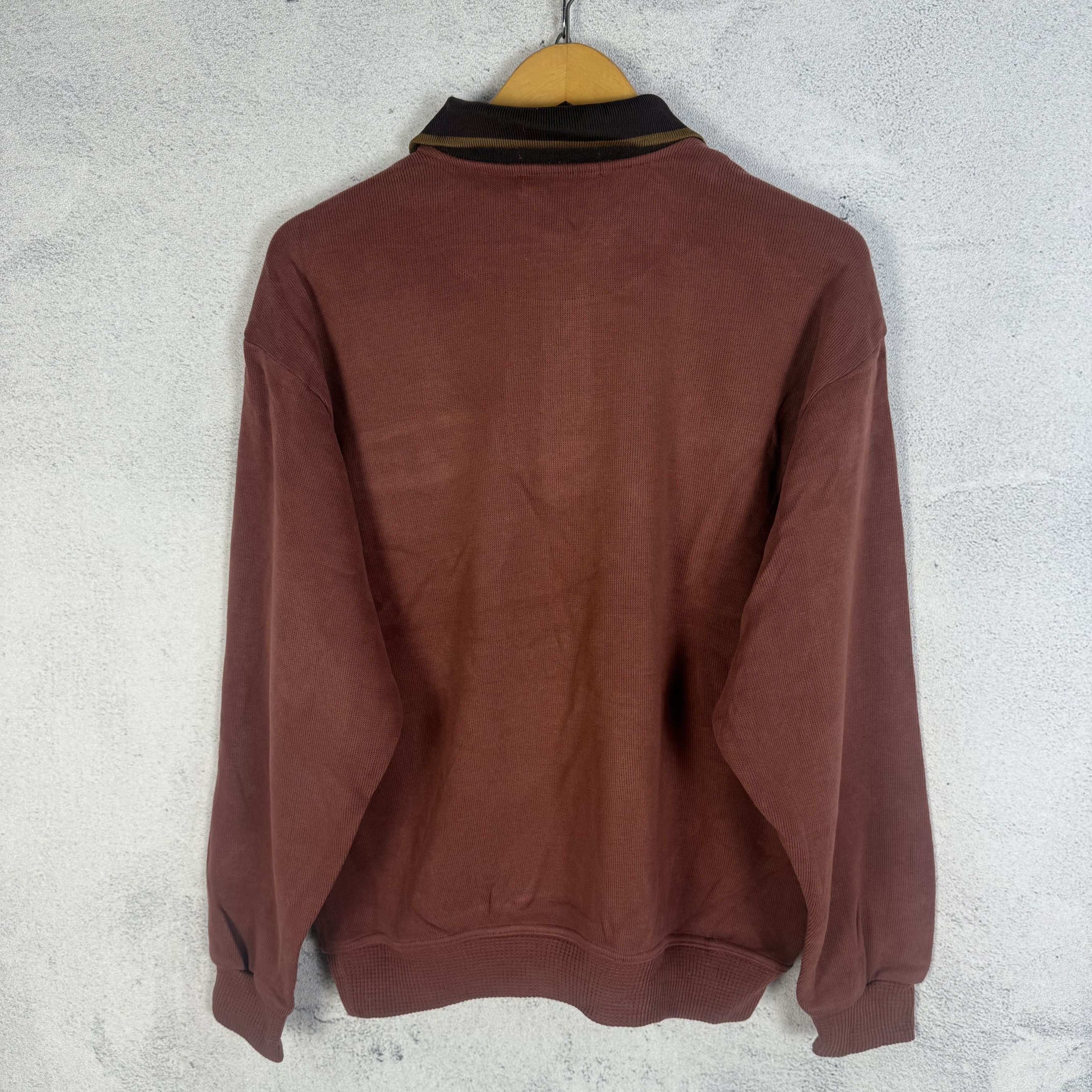 Valentino Vintage Claudio Valentino Collared Sweatshirt Crewneck Size US M / EU 48-50 / 2 - 2 Thumbnail