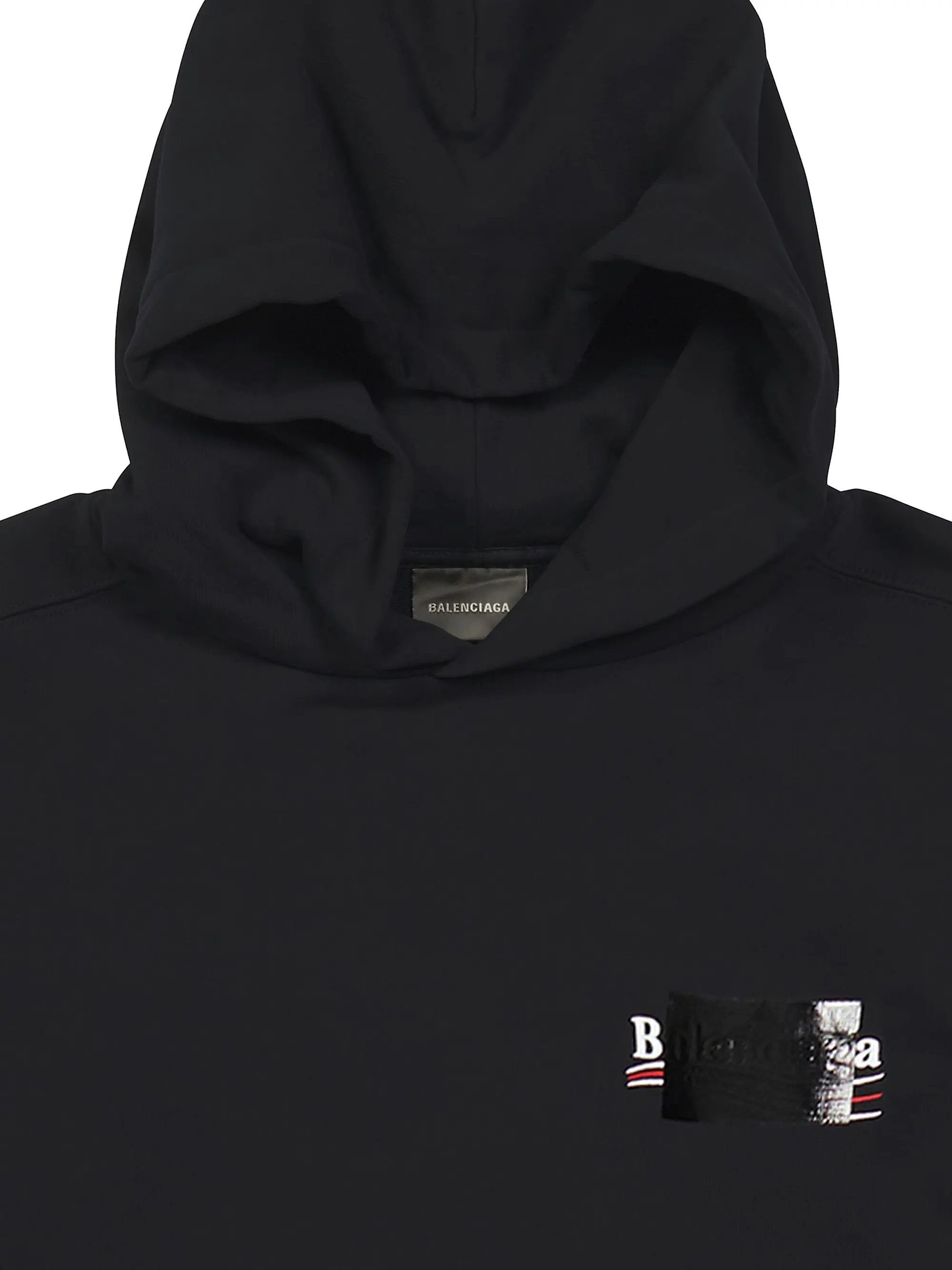 Balenciaga o1tr1nto1125 Gaffer Hoodie Medium Fit in Black Size US XL / EU 56 / 4 - 4 Thumbnail