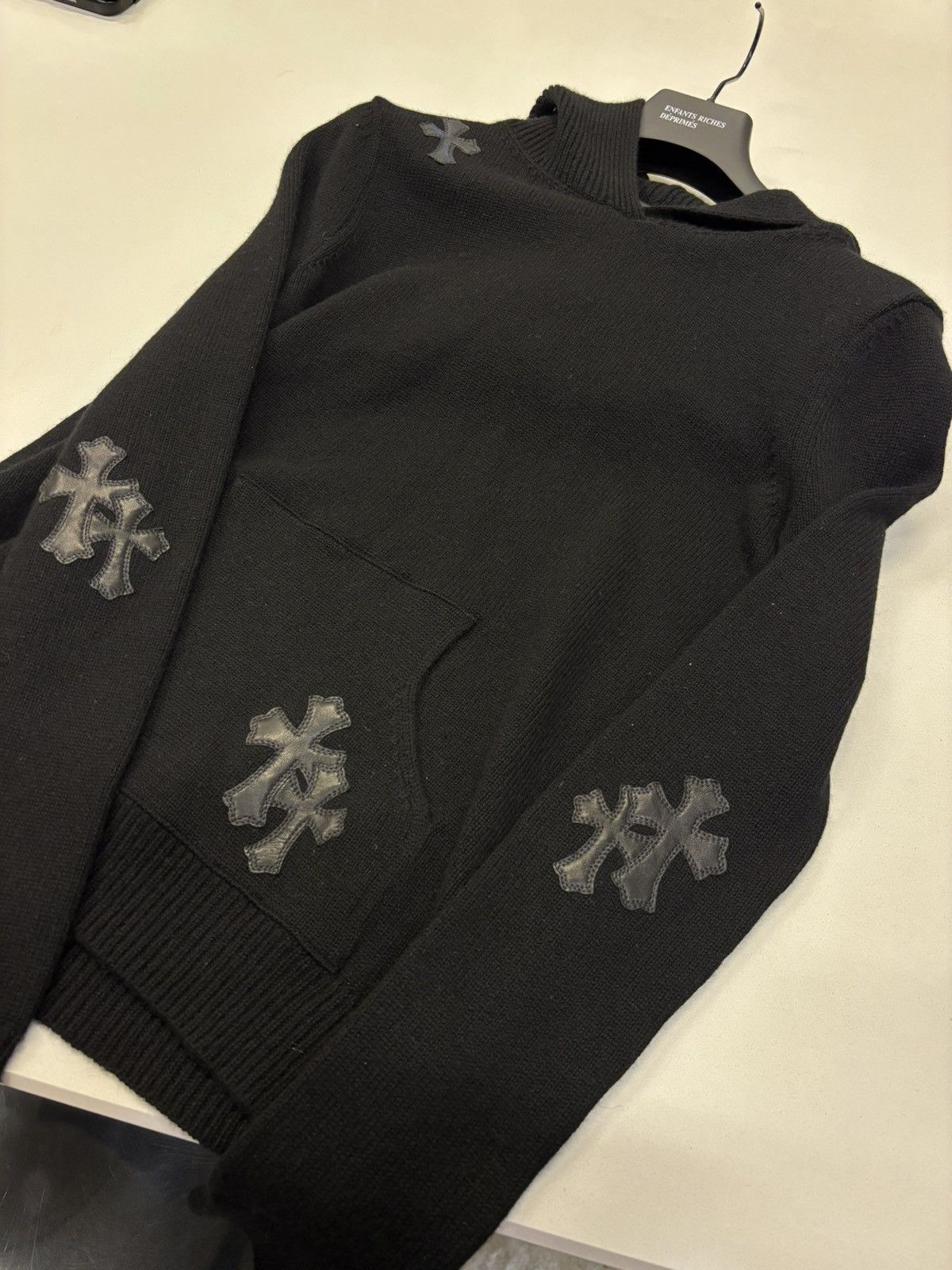 Chrome Hearts chrome hearts cross patches cashmere sweater Size US XS / EU 42 / 0 - 3 Thumbnail