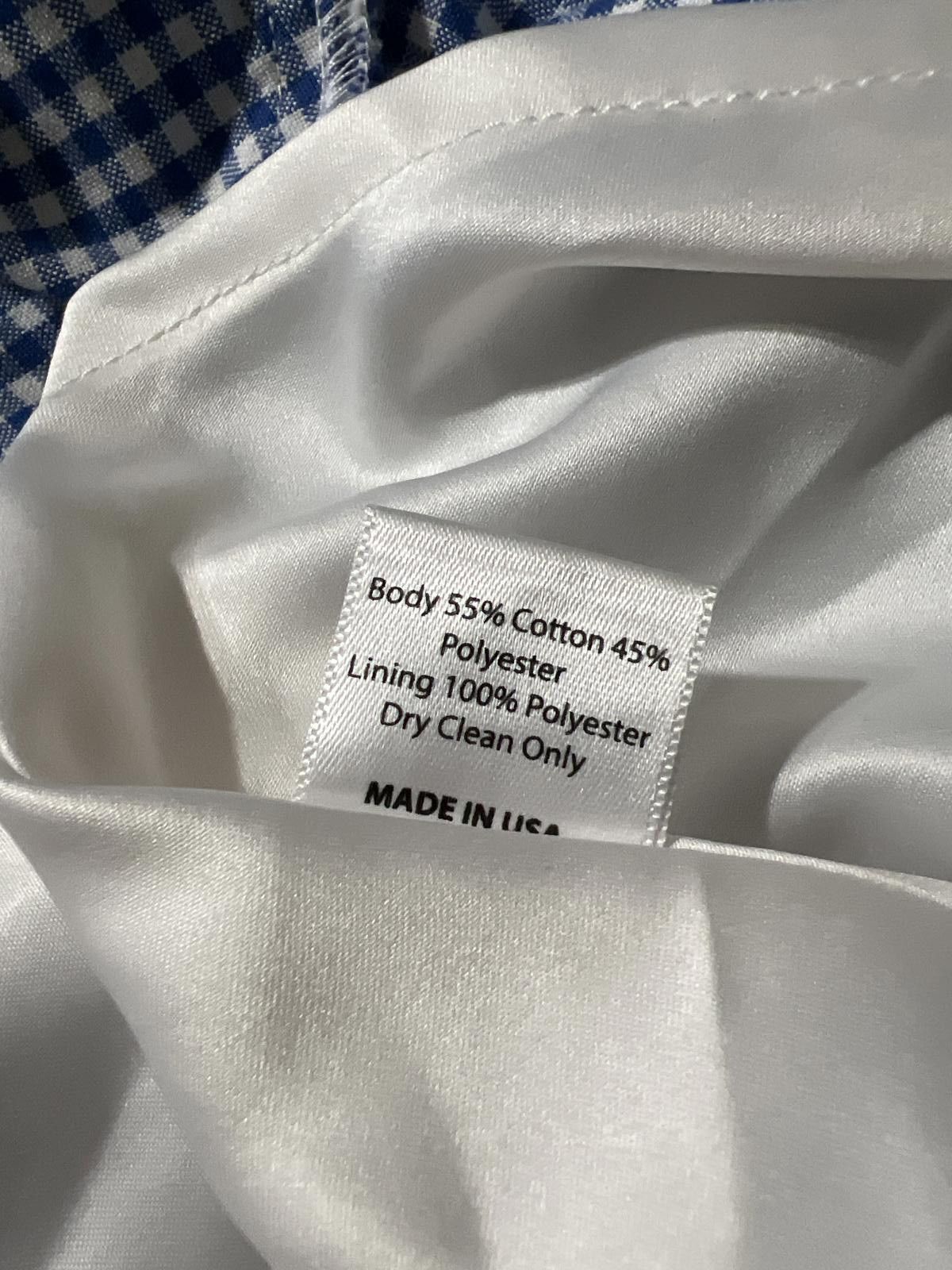 Other Lauren James Blue White Gingham Halter Tie Back L Retro Size L / US 10 / IT 46 - 9 Thumbnail