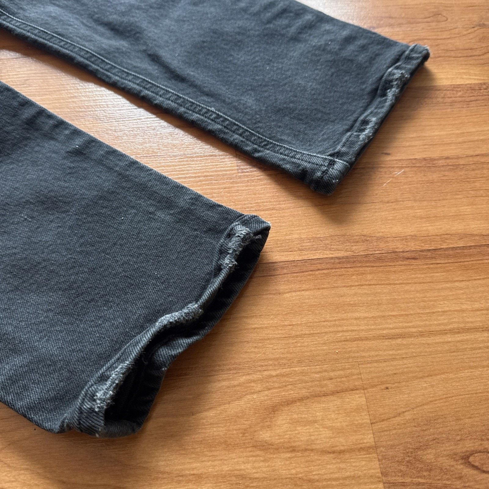 Agolde AGOLDE Womens Size 26 Black Riley High Rise Straight Leg Size 26" / US 2 / IT 38 - 5 Thumbnail