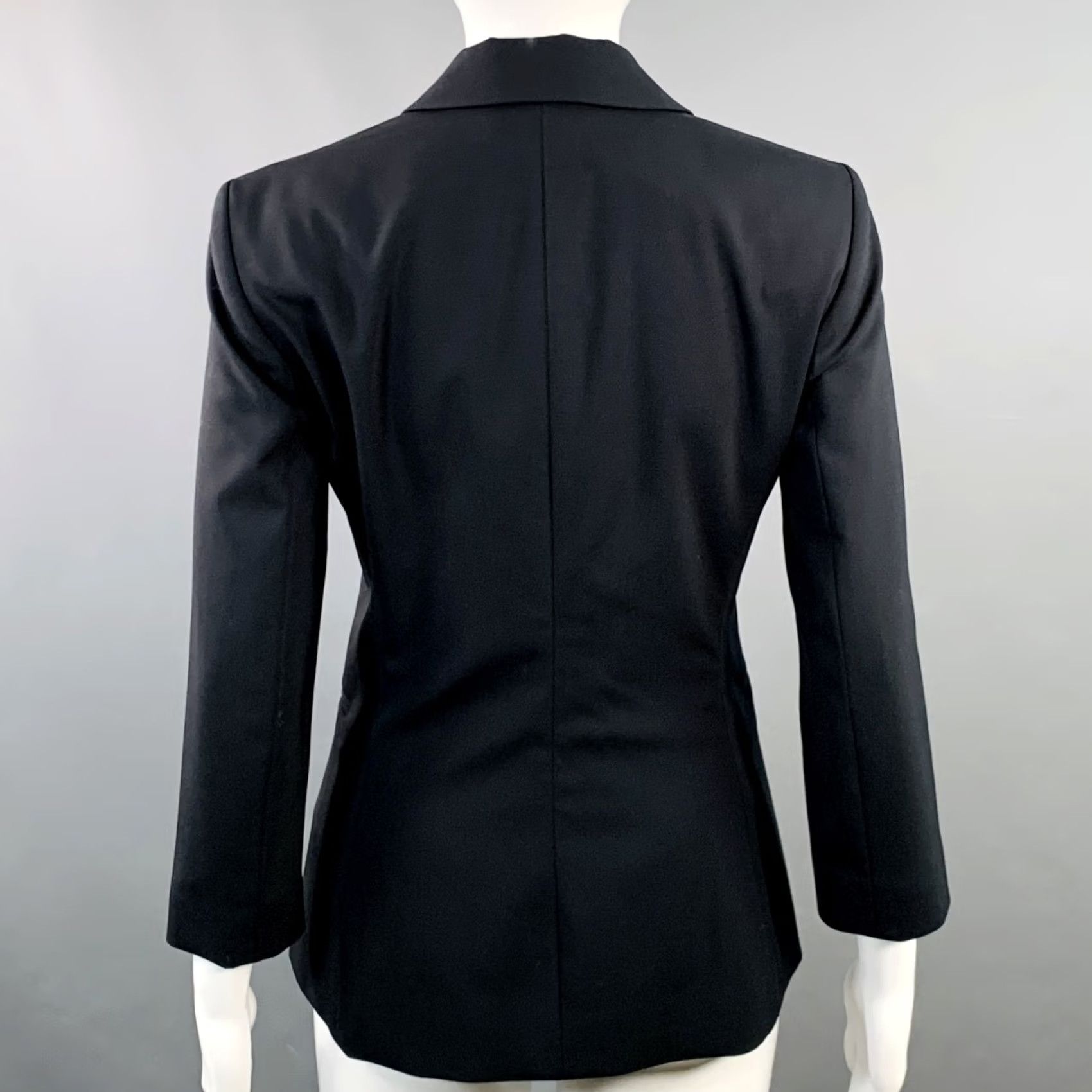 The Row THE ROW Blazer Jacket Navy Size 4 Virgin Wool Blend Notch Lapel Schoolboy Size S / US 4 / IT 40 - 3 Thumbnail