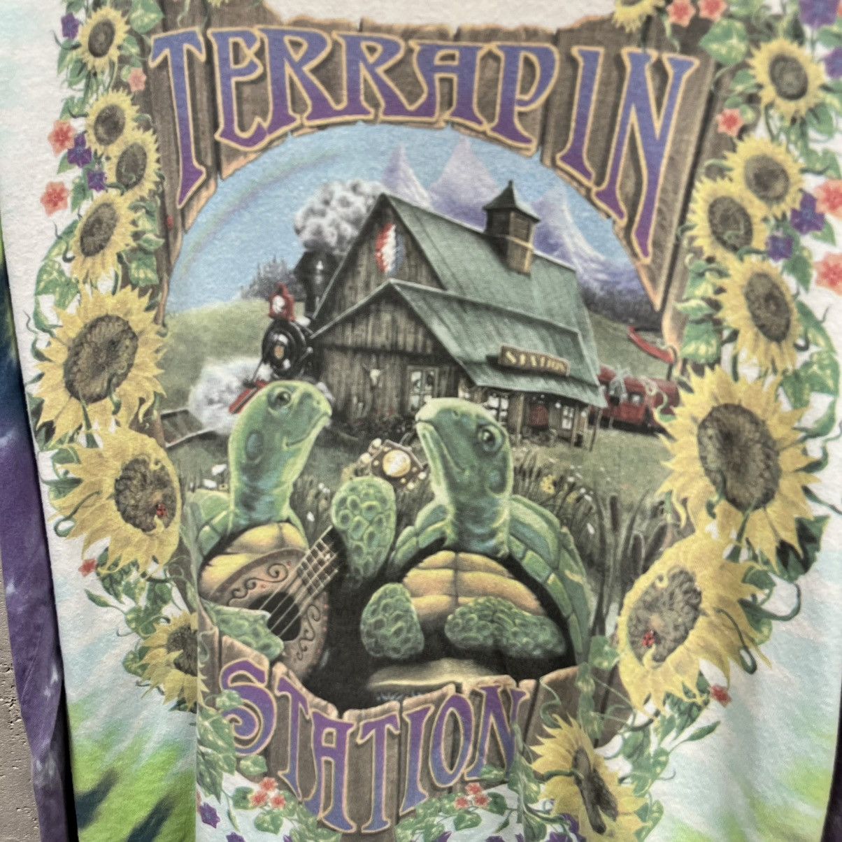 Grateful Dead × Liquid Blue Grateful Dead Terrapin Station Turtle Tee Liquid Blue 1998 Size US L / EU 52-54 / 3 - 2 Thumbnail