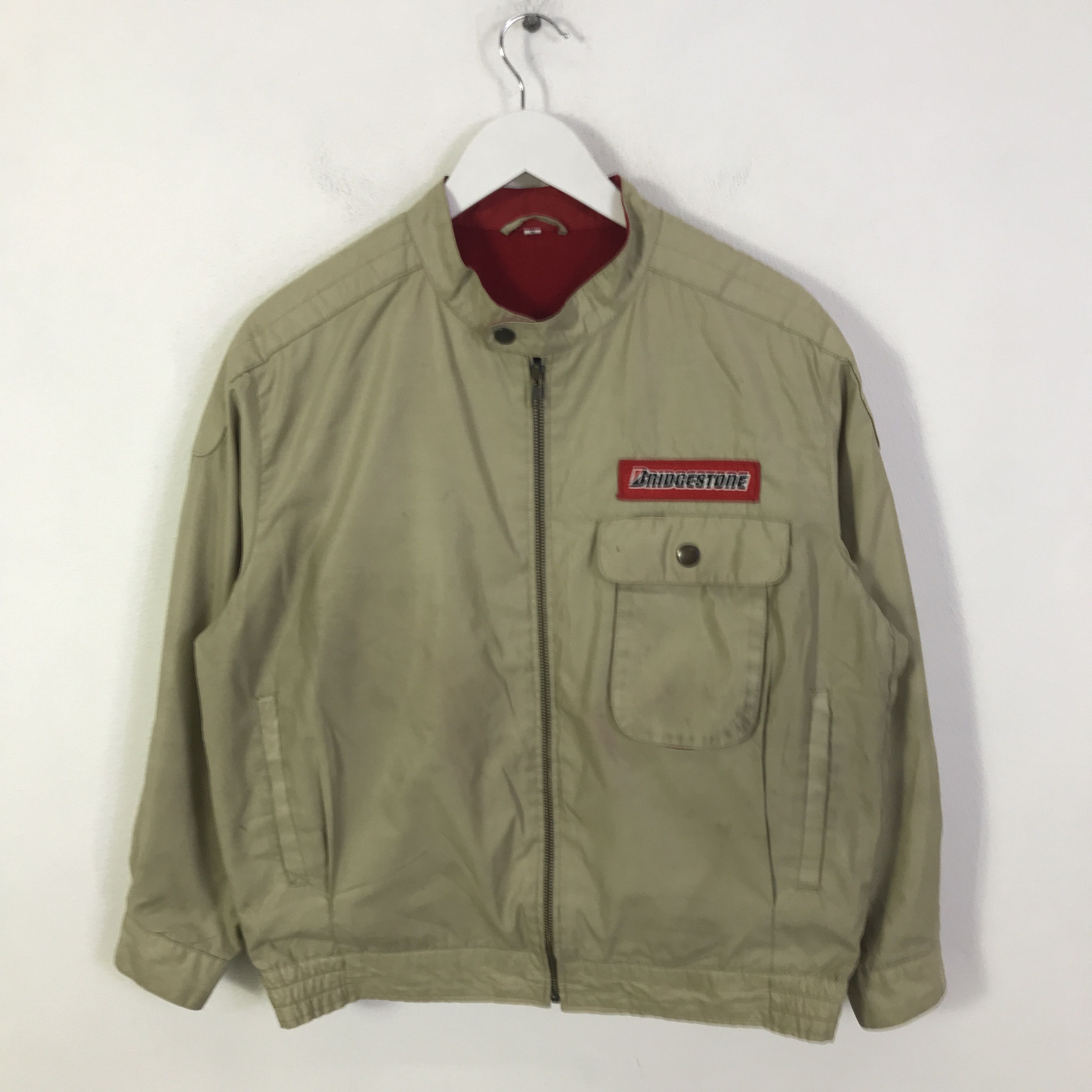 Japanese Brand Vtg Bridgestone Racing Bomber Jacket K128B1 Size US L / EU 52-54 / 3 - 3 Thumbnail