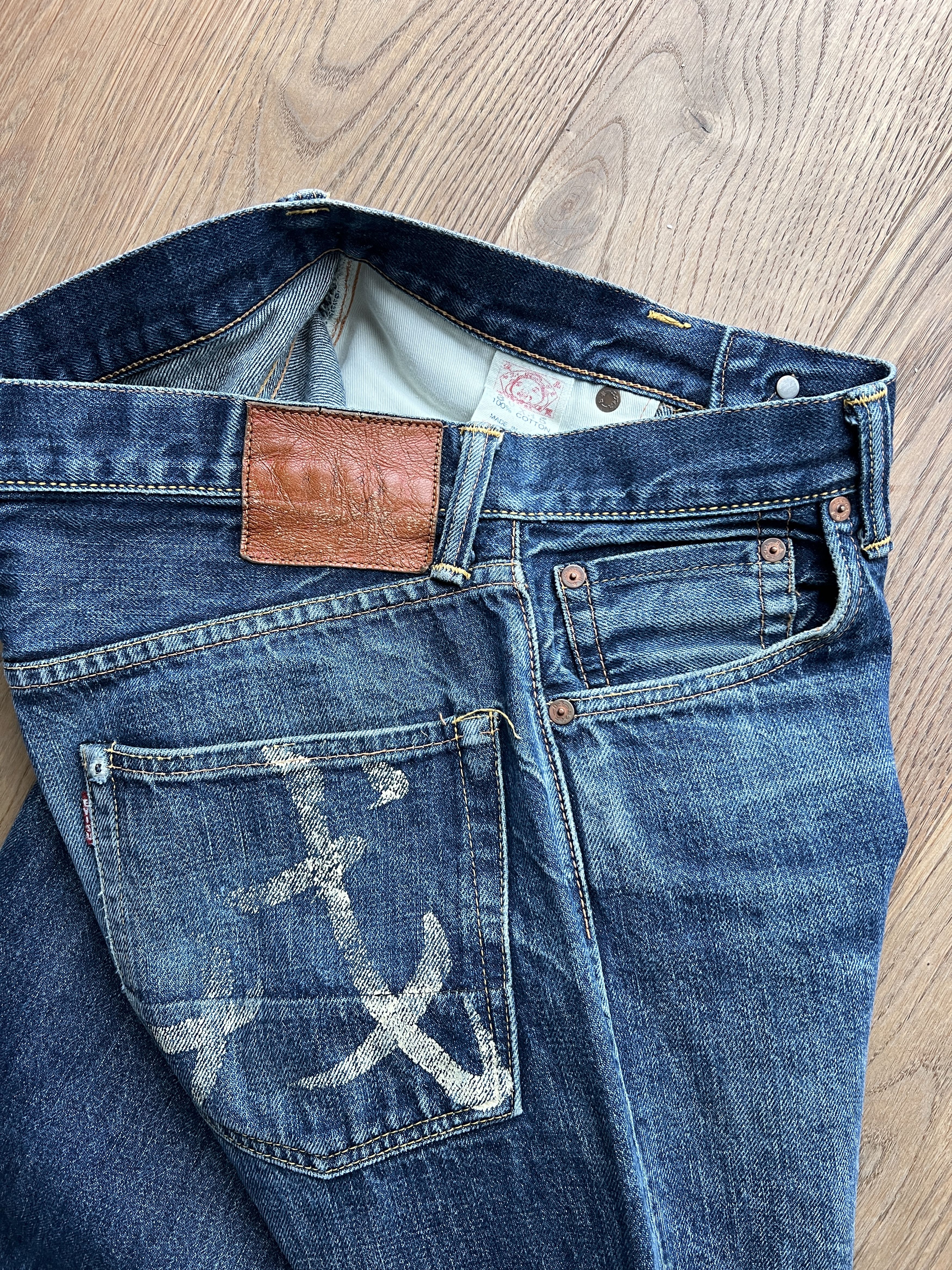 Evisu Rare Evisu selvage vintage lot 2001 faded denim archive y2k Size US 30 / EU 46 - 14 Thumbnail