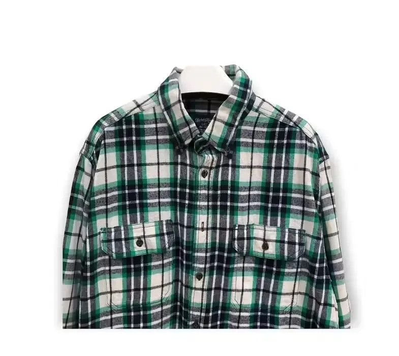 Vintage Faded Glory Plaid Tartan Flannel Shirt 👕 Size US L / EU 52-54 / 3 - 2 Thumbnail