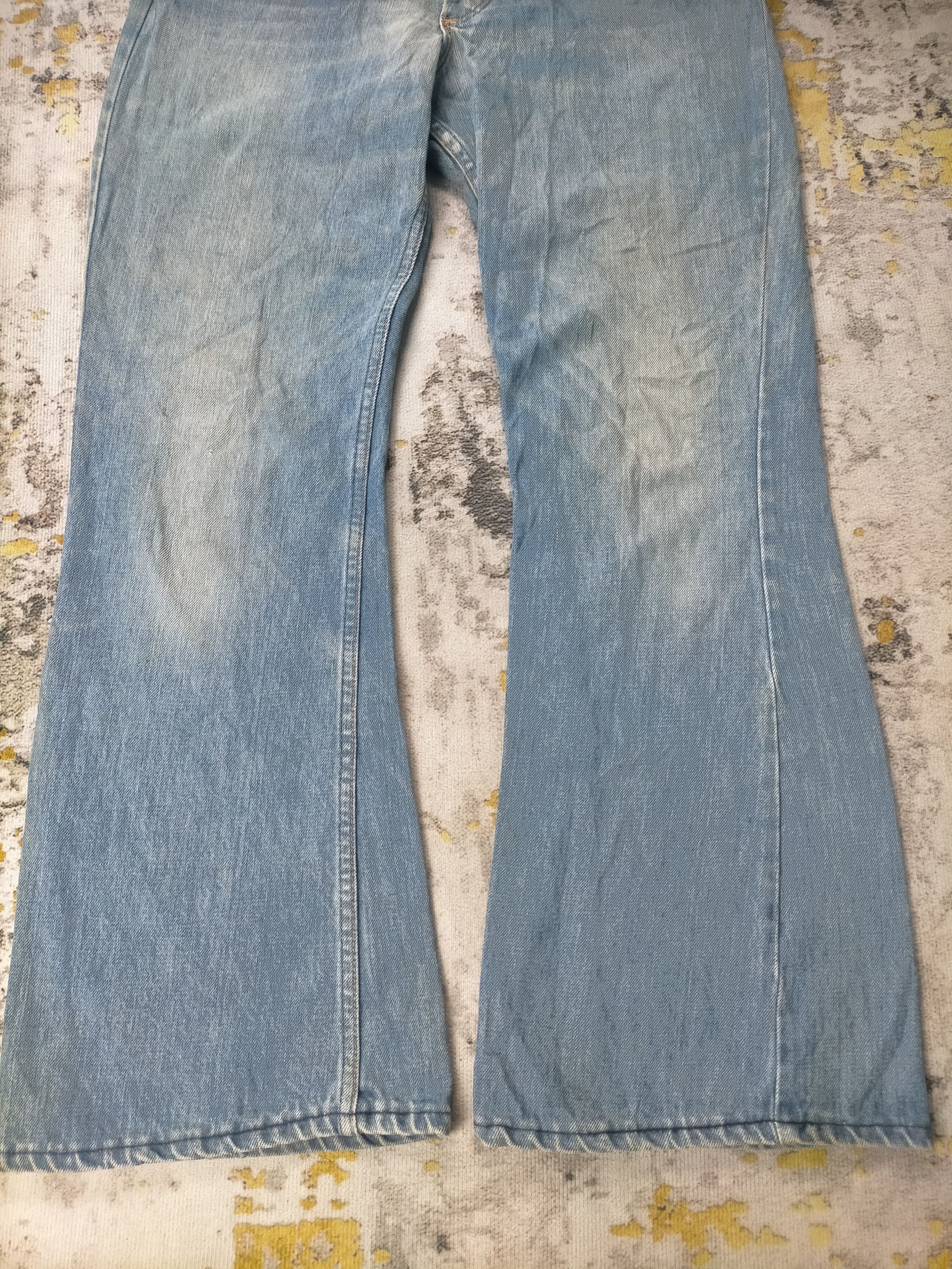 Levi's Rare Vintage 1960s Tuf Nut Flared Wash Jeans Size US 31 - 3 Thumbnail