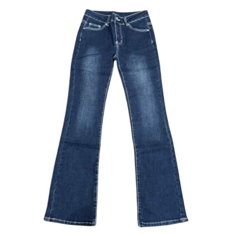 Shein Woman's Back Pocket Embroidery Bootcut Leg Jeans, Size XS Size 25" / US 0 / IT 36 - 1 Thumbnail