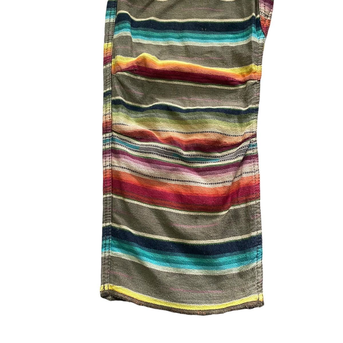 Wild Things Vintage Wildthings Rainbow Striped Cropped Pants Size US 28 / EU 44 - 7 Thumbnail