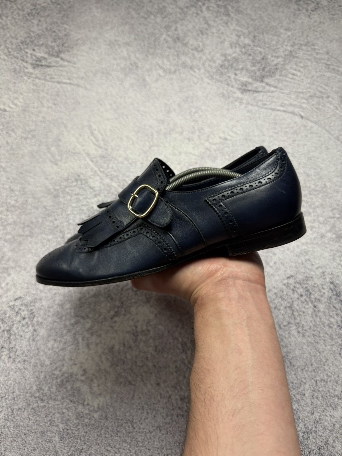 Santoni Santoni Loafers Formal Leather Shoes Boots Luxury Style Rare Size US 7 / EU 40 - 6 Thumbnail