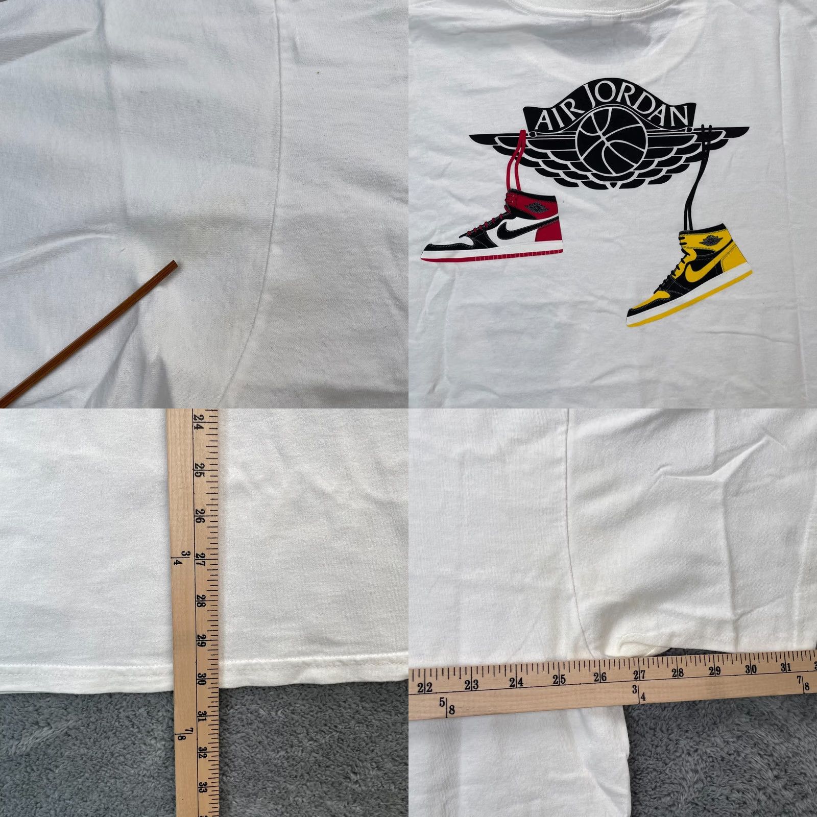 Nike VINTAGE Nike Air Jordan Shirt Mens XXL White Wing Logo Graphic Print 23 Basketball Retro 1s Size US XXL / EU 58 / 5 - 9 Thumbnail