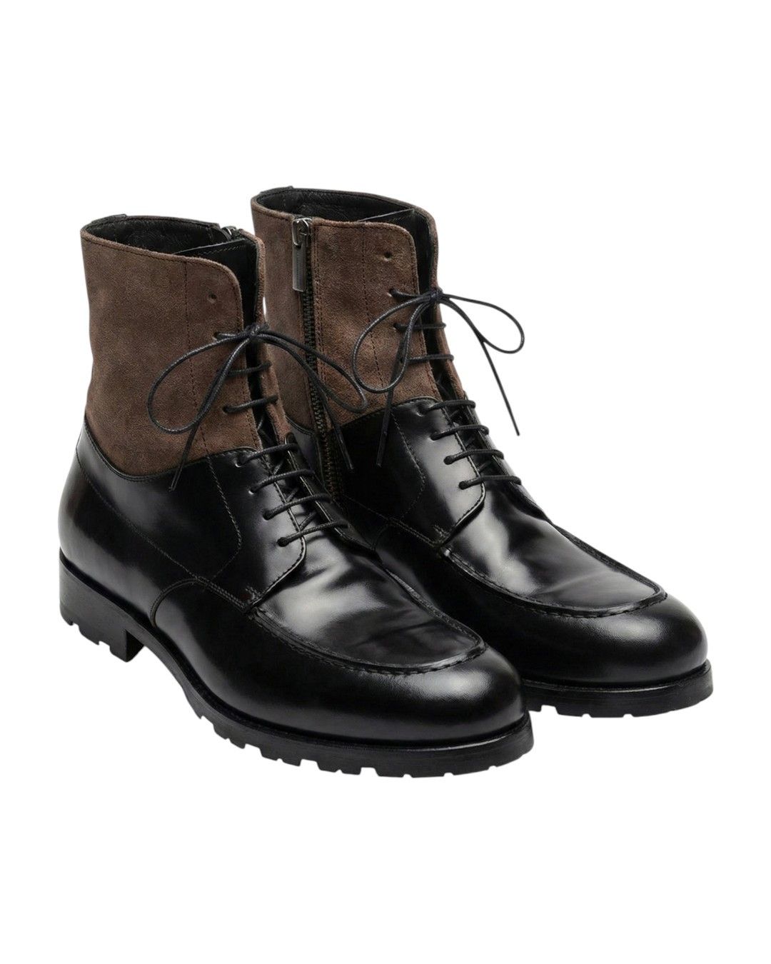 Giorgio Armani GIRGIO ARMANI LEATHER COMBAT BOOTS Size US 10 / EU 43 - 1 Thumbnail
