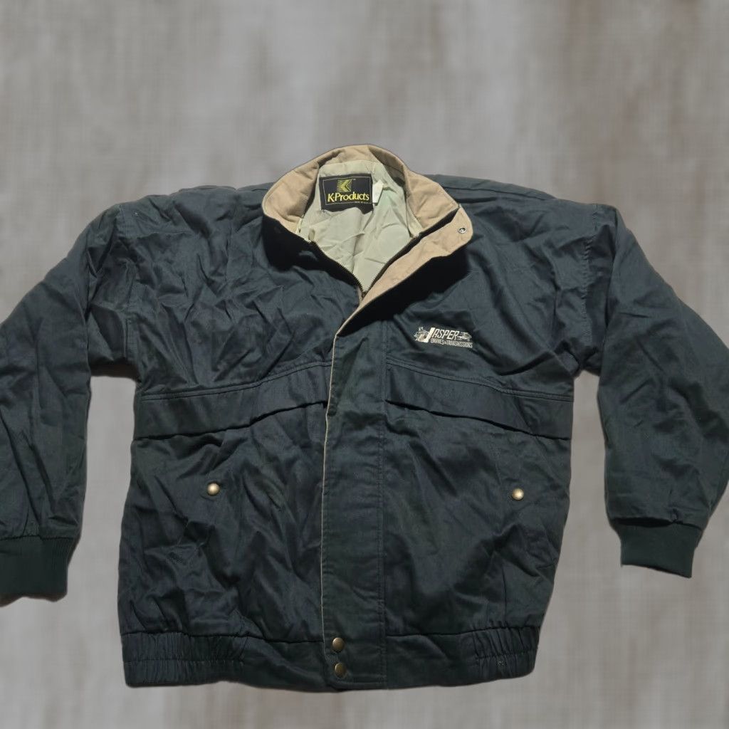 Vintage VINTAGE Jasper Engines Transmissions Gray Soft Shell Full Zip Jacket Men L Size US L / EU 52-54 / 3 - 1 Thumbnail