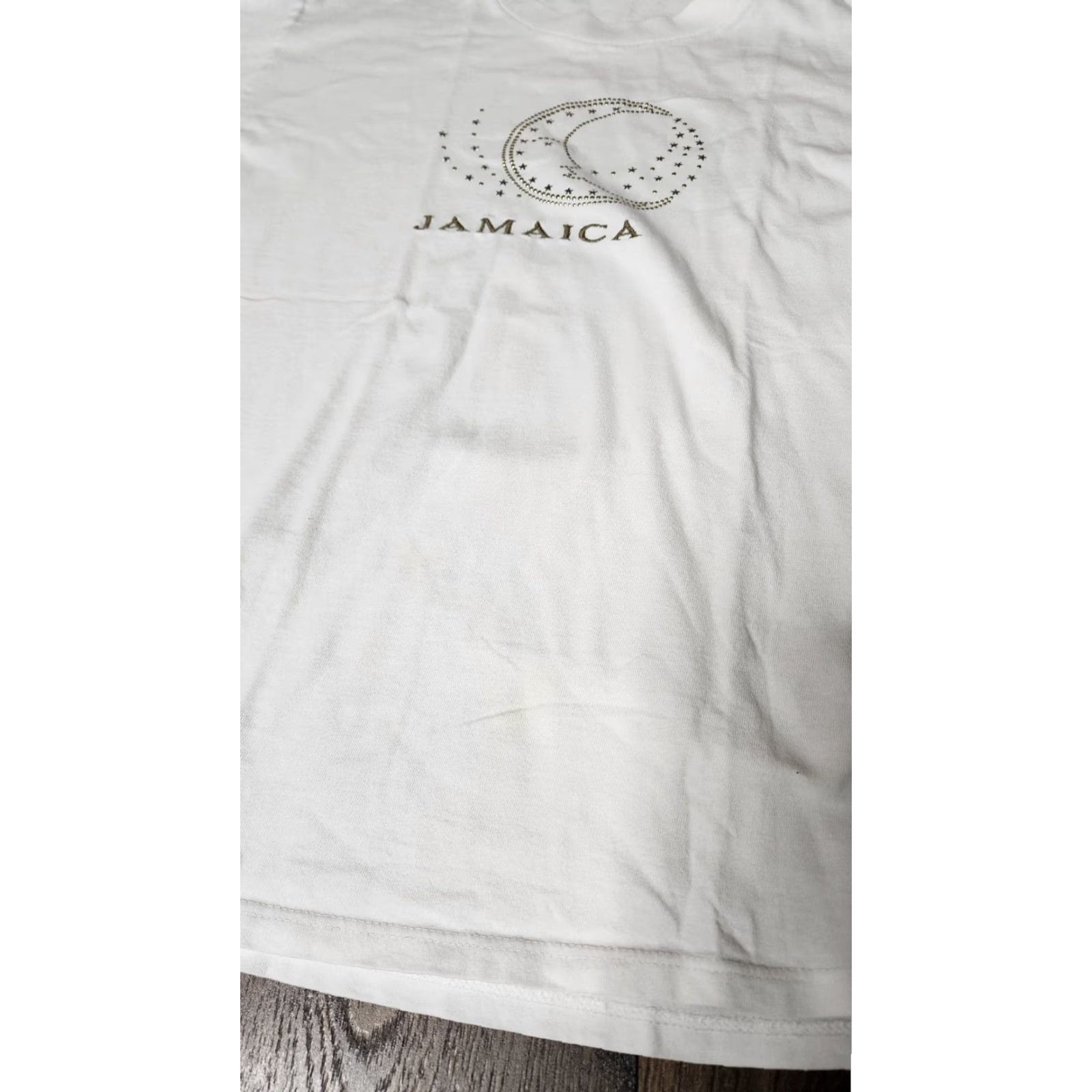 Gildan Vintage 90s Gildan Men's M Jamaica Moon and Stars Travel Souvenir T-Shirt Crew Neck Cotton Short Sleeve Retro Graphic 90s Men Size US M / EU 48-50 / 2 - 4 Thumbnail