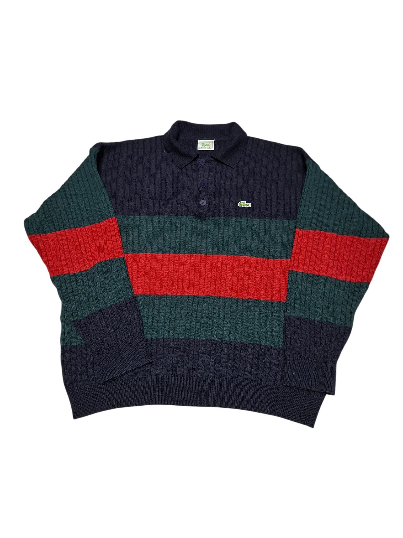 Lacoste LACOSTE VINTAGE LUXURY 1/3 WOOL SWEATER Size US XXL / EU 58 / 5 - 1 Thumbnail