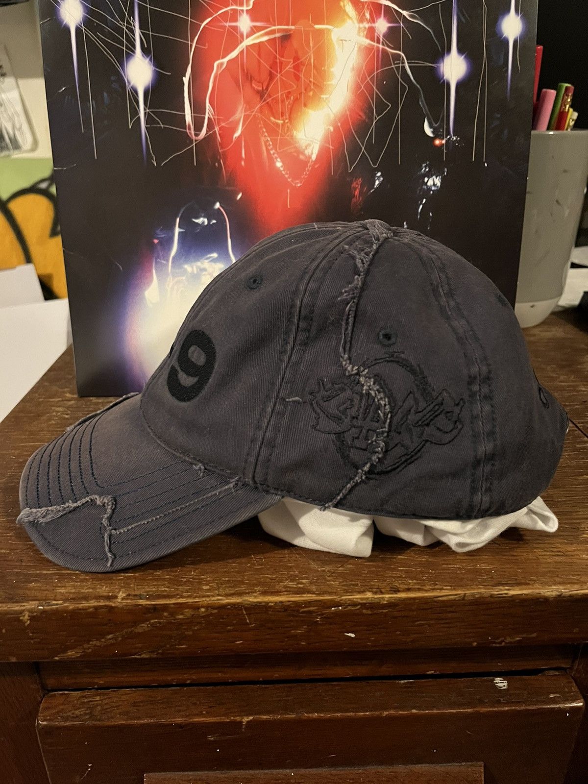 Drain Gang Bladee Navy D-9 Hat Size ONE SIZE - 2 Thumbnail