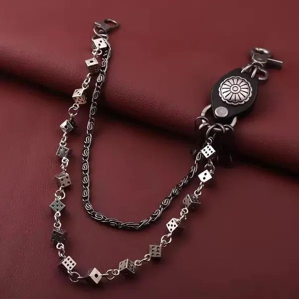 Jewelry Dice Chain Wallet Belt Chain Trousers Pants and jeans Size ONE SIZE - 6 Thumbnail