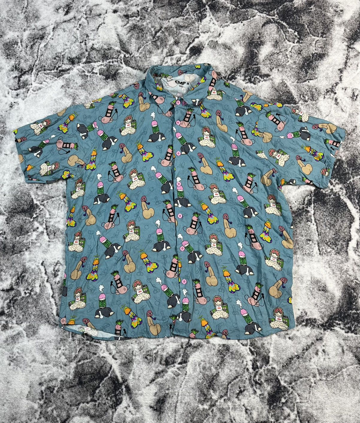 Other Y2K Crazy Graphic Shirt Meme Print Rare Size US XXL / EU 58 / 5 - 1 Thumbnail