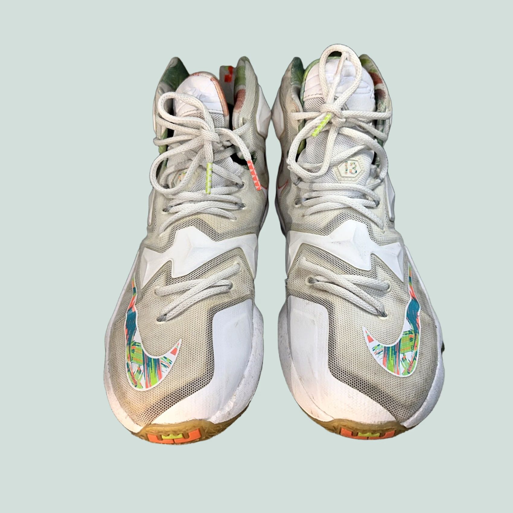 Nike Nike LeBron 13 Easter Mens Size 8.5 White Sneaker Basketball 2016 Mid Top Size US 9 / EU 42 - 1 Thumbnail