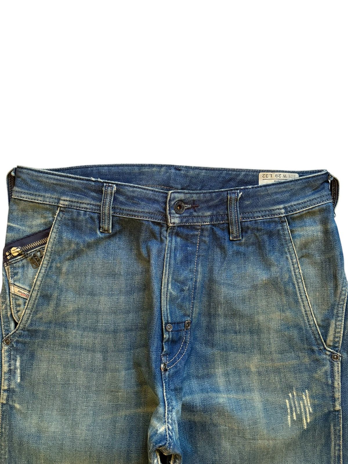 Diesel Vintage Diesel Pheyo Mud Wash Buckle Back Baggy Jeans Size US 32 / EU 48 - 4 Thumbnail