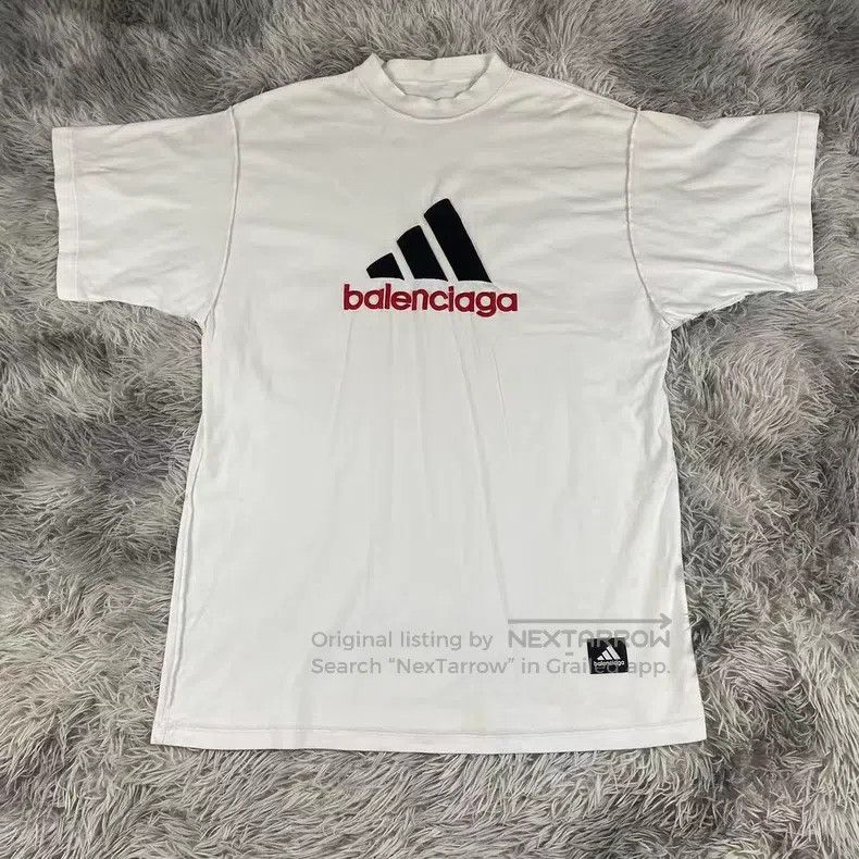 Balenciaga Embroidered Logo Short Sleeve