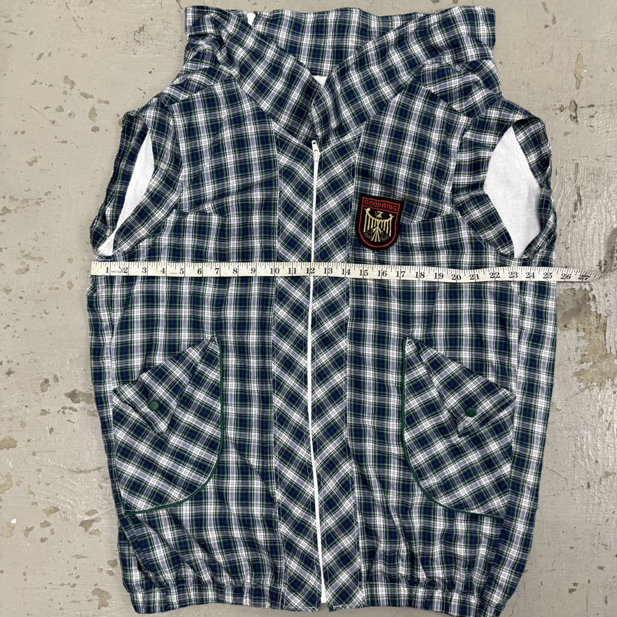Seditionaries Seditionaries Plaid Sleeveless Multi Zip Up Jacket Vultures Size US L / EU 52-54 / 3 - 5 Thumbnail