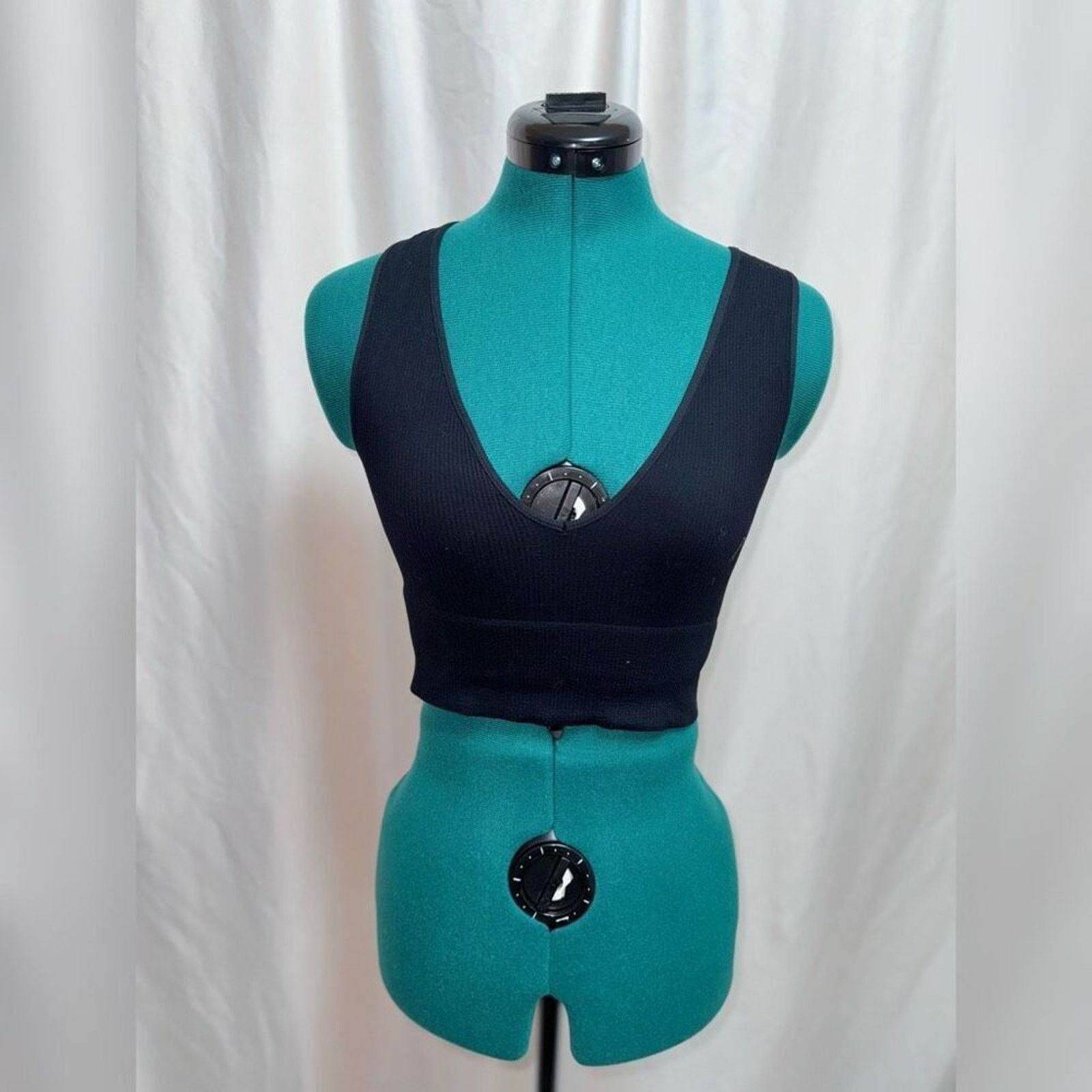 Other Nikibiki Black Ribbed Cropped Tank Top | Sz S (NO SIZE TAG) Size S / US 4 / IT 40 - 2 Thumbnail