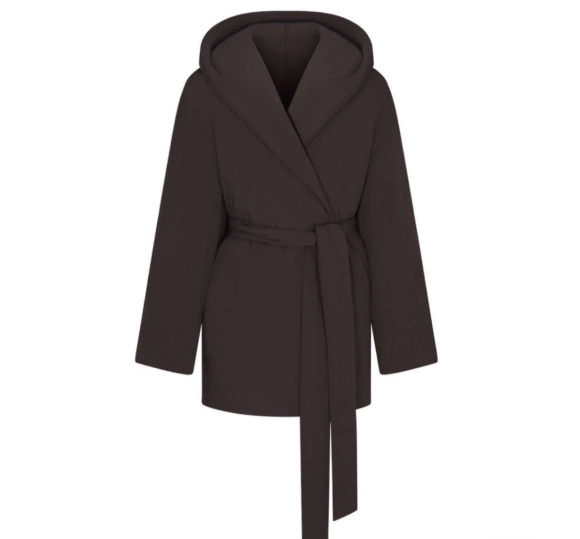 SKIMS Nike x Skims Brown Hooded Belted Women's Oversized Jacket Size S / US 4 / IT 40 - 1 Thumbnail