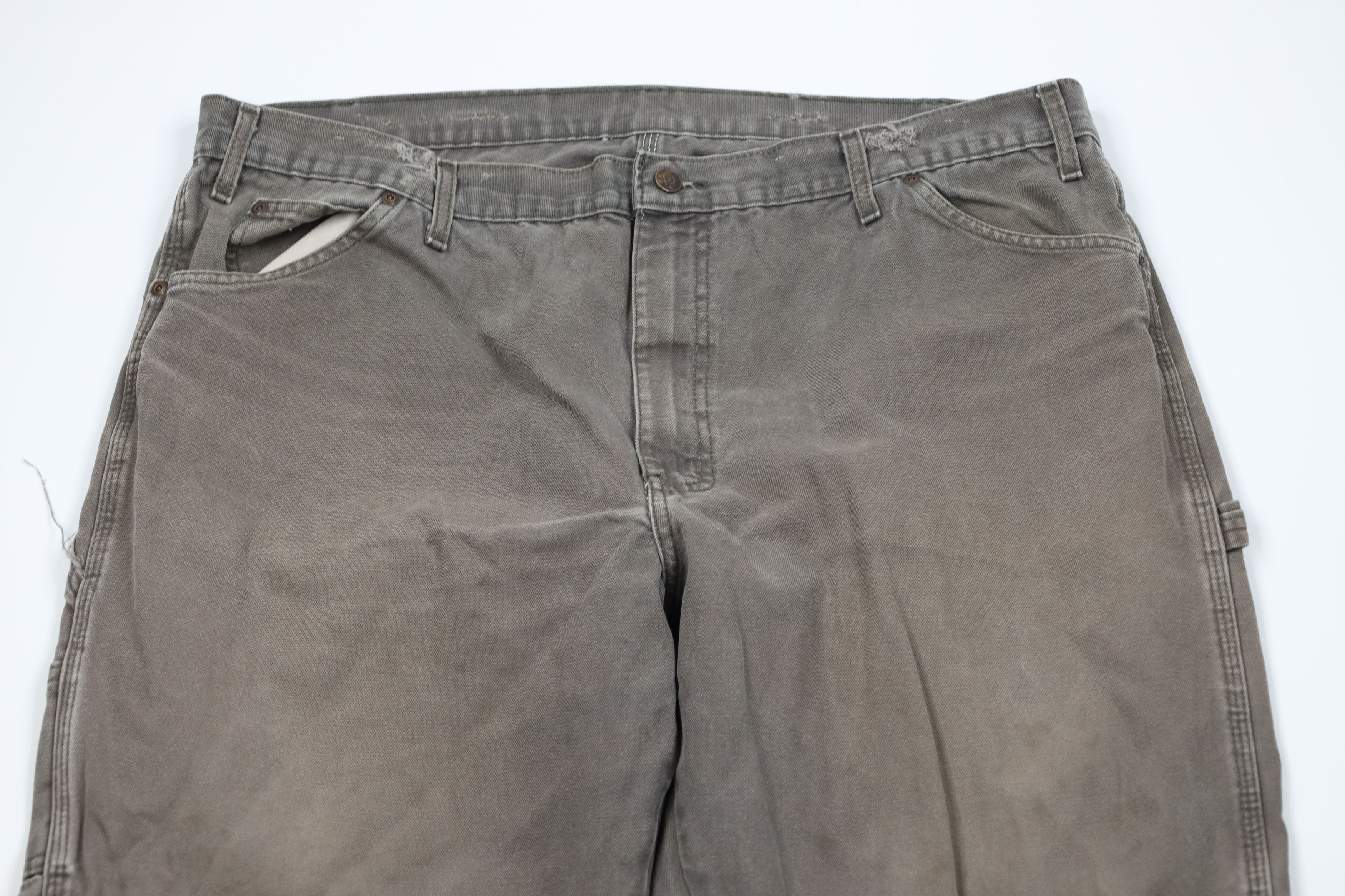 Dickies Vintage Dickies Spell Out Wide Leg Canvas Dungaree Pants Size US 42 / EU 58 - 2 Thumbnail