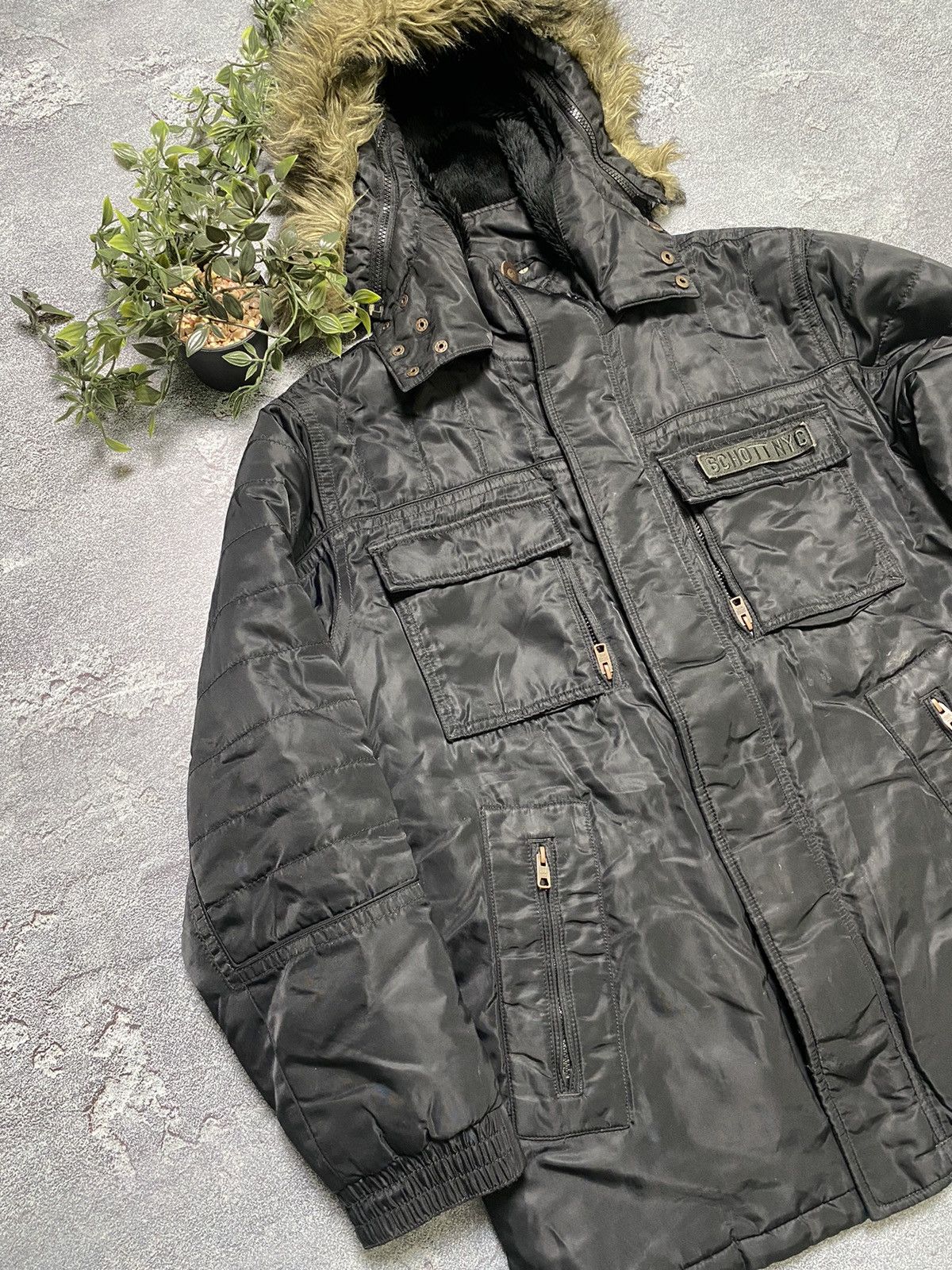Schott × Vintage Schott parka jacket winter patch logo size L Size US L / EU 52-54 / 3 - 3 Thumbnail