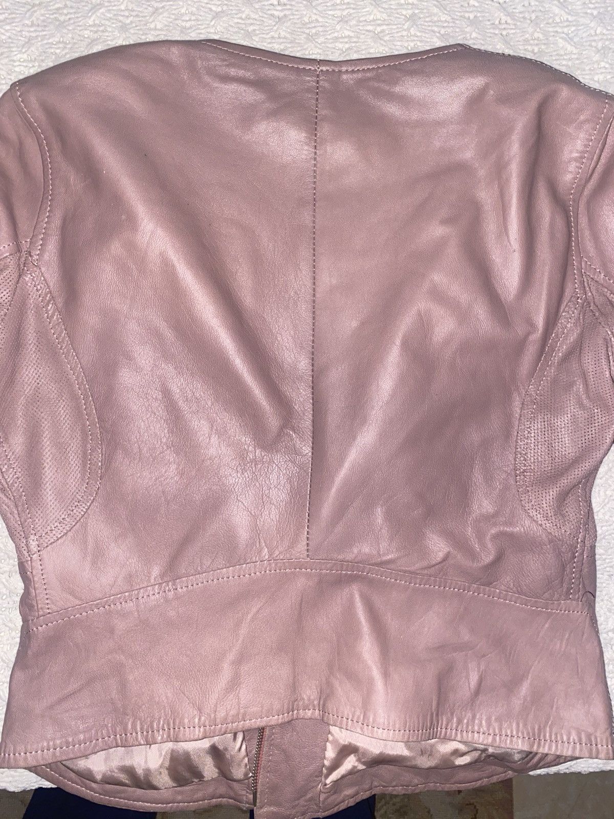 Imperial Pink Leather Jacket Size M / US 6-8 / IT 42-44 - 7 Thumbnail
