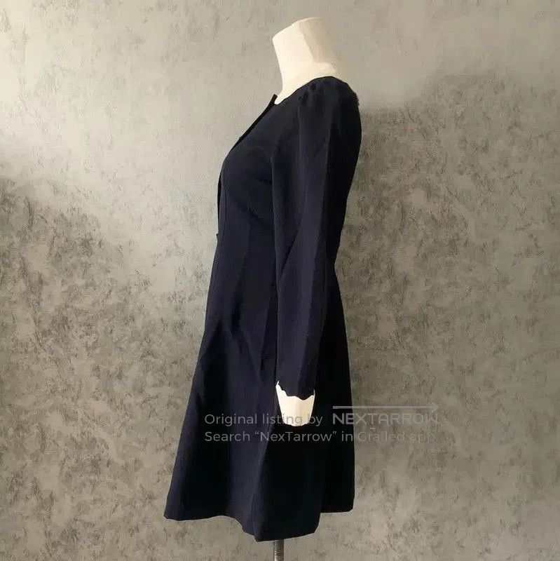 Burberry Burberry Navy Blue Wool Long Sleeve Dress. Size XS / US 0-2 / IT 36-38 - 4 Thumbnail