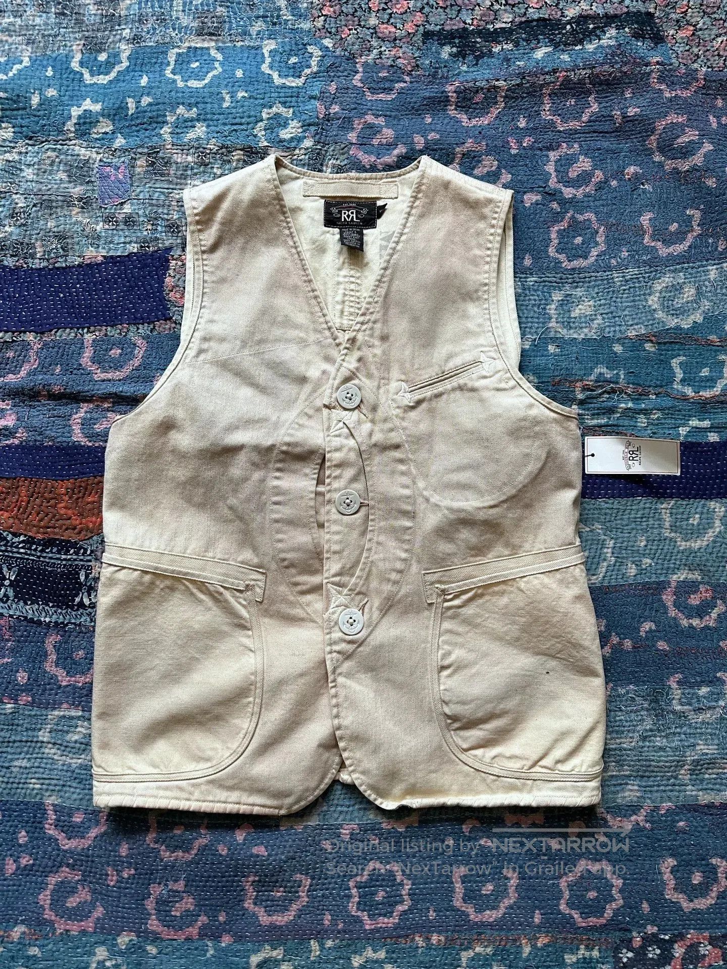 RRL Ralph Lauren rrl distressed hunting style vest. Size US S / EU 44-46 / 1 - 1 Thumbnail