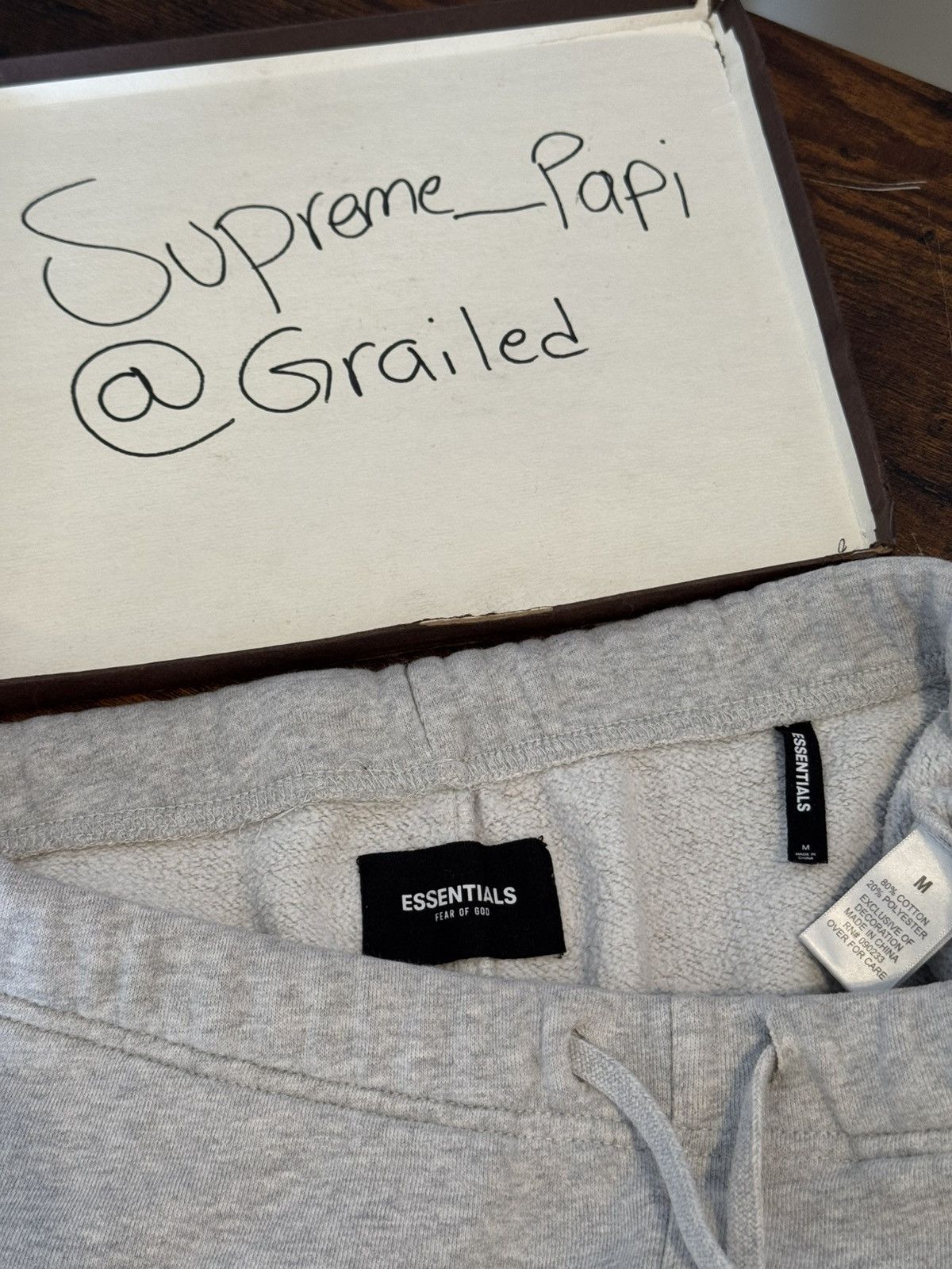 Fear of God OG Fear of God Essentials Grey Sweatpants SZ Medium🔥 Size US 34 / EU 50 - 9 Thumbnail