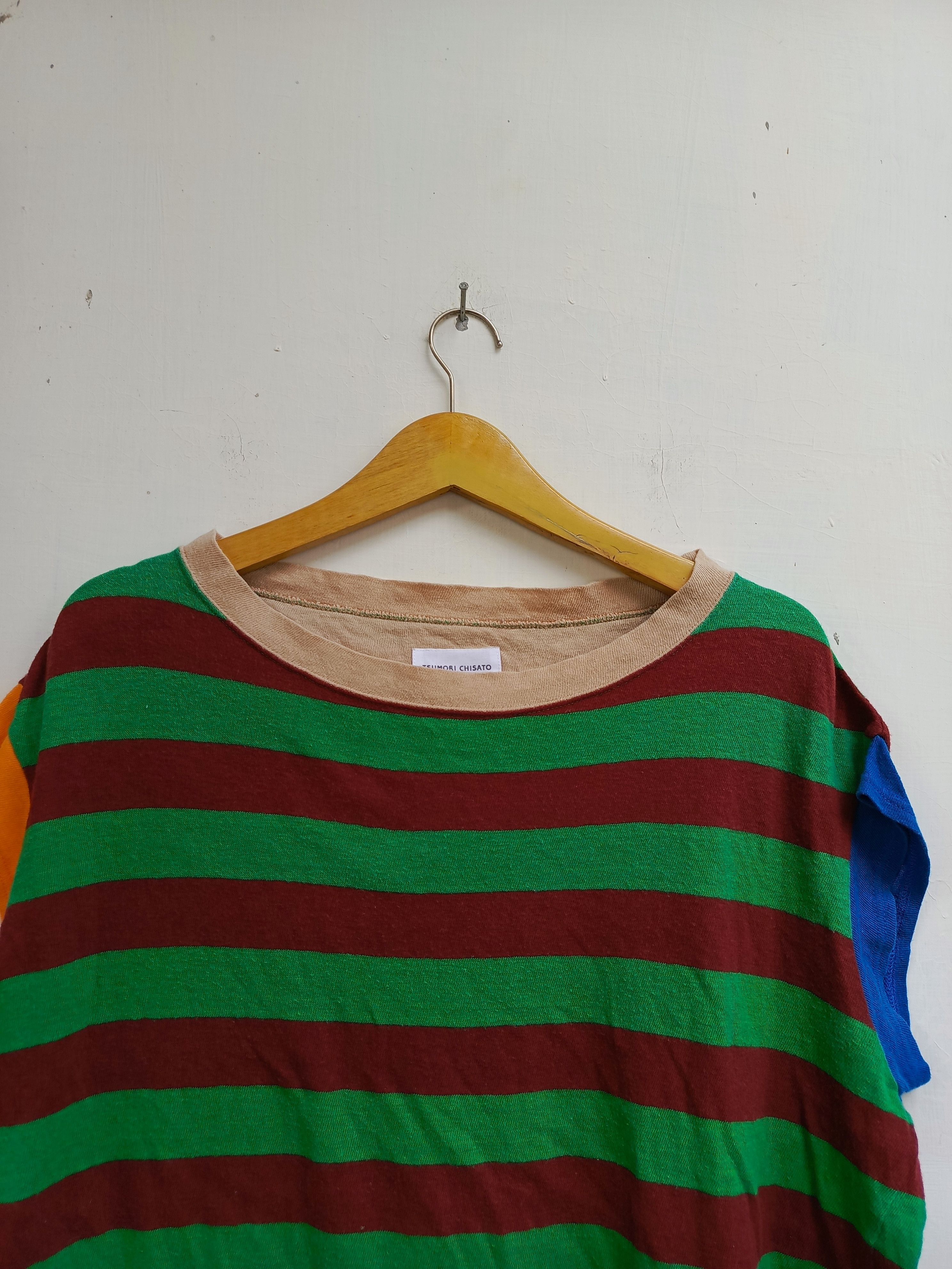 Tsumori Chisato Tsumori chisato stripe pattern tshirt Size XS / US 0-2 / IT 36-38 - 2 Thumbnail