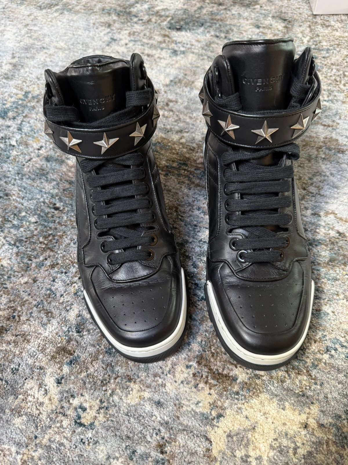 Givenchy Givenchy Tyson Star Strap High Top Sneakers Size US 9 / EU 42 - 4 Thumbnail