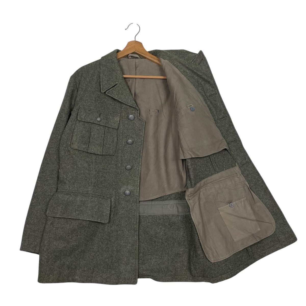 Vintage Vintage 40s WW2 Swedish Army Wool Uniform Jacket Size US M / EU 48-50 / 2 - 9 Thumbnail