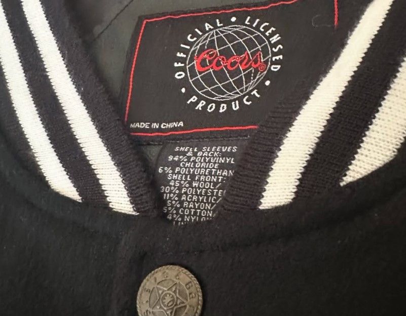 Vintage Coors Banquet Varsity Jacket Size US L / EU 52-54 / 3 - 3 Thumbnail