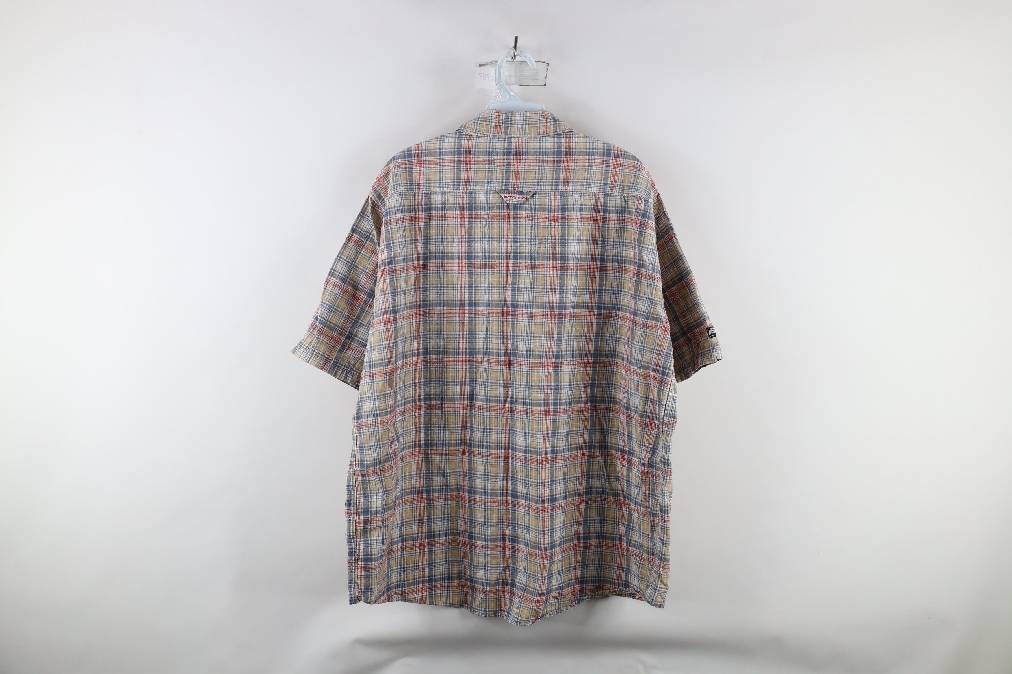 Vintage Vintage 90s Boss Streetwear Madras Plaid Button Shirt Size US L / EU 52-54 / 3 - 9 Thumbnail
